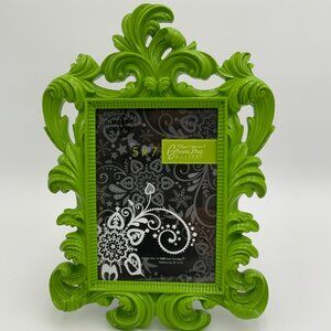 NEW Green Tree Gallery 5x7" Ornate Lime Green Baroque Picture Frame Glossy Resin